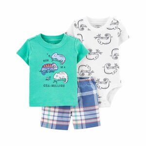 Carter's - 3-Piece Chameleon Little Short Set